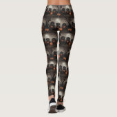 Leggings Halloween de Terre-Neuve Éffrayant (Dos)