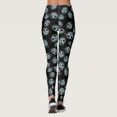 Leggings Halloween déplaisant Citrouille blanc (Dos)