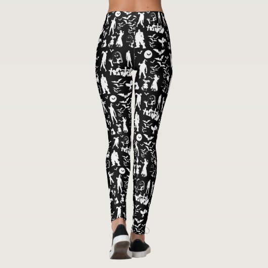 Leggings Halloween du Collage de Zombie (Dos)