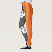 Leggings Halloween éffrayant Chic Skuls & Stripes (Gauche)
