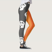 Leggings Halloween éffrayant Chic Skuls & Stripes (Droite)