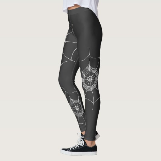 Leggings Halloween Éffrayant Spider Web Scary Whimsical (Gauche)
