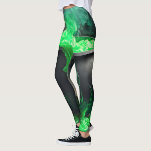 Leggings Halloween en cauldron de sorcière bouillonnante