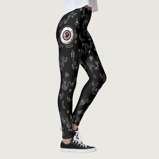 Leggings Halloween Eyeball Spooky Drip (Droite)