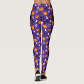 Leggings Halloween fantômes citrouille chauves-souris amusa (Dos)