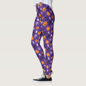 Leggings Halloween fantômes citrouille chauves-souris amusa (Gauche)