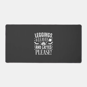 Leggings Halloween Feuilles et Lattés Café d'autom