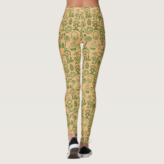 Leggings Halloween Fun Green (Dos)