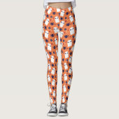 Leggings Halloween Ghosts mignons (Devant)