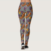 Leggings Halloween Grey Gray Gnome (Dos)