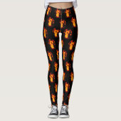 Leggings Halloween Halloween éffrayant (Devant)
