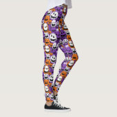 Leggings Halloween Jack-O’-Lantern - Purple, Orange, White (Droite)