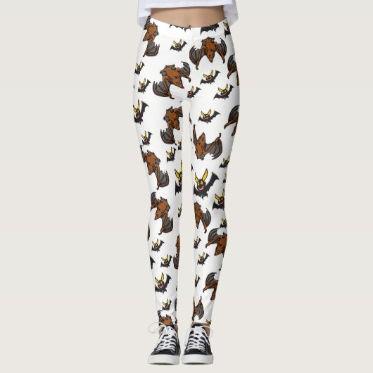 Leggings Halloween Leggings, chauves-souris (Devant)