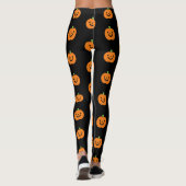 Leggings Halloween Les Jambes De La Femme Citrouille (Dos)