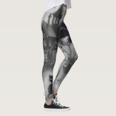 Leggings Halloween, Maison Hantée , Chat Noir  (Droite)