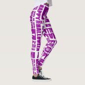 Leggings Halloween mignon Éffrayant Whimsical violet Motif (Droite)