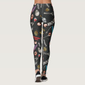 Leggings Halloween moderne Icônes Crâne Bat Eyeballs (Dos)