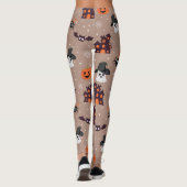 Leggings Halloween Motif Pale Taupe (Dos)
