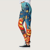 Leggings Halloween Night: Spooky Fun Art (Gauche)