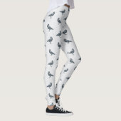 Leggings Halloween noir et blanc blanc blanc blanc blanc bl (Droite)