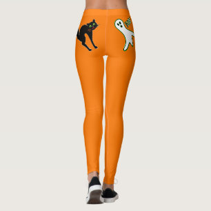 Leggings Halloween Party Déplaisant effraction Cat mou Ghos