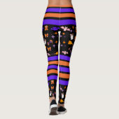 Leggings Halloween Party Purple & Orange (Dos)