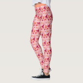 Leggings Halloween pas si effrayant Ajouter Nom Pastel Pink (Gauche)
