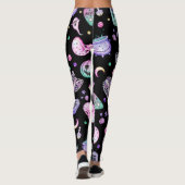 Leggings Halloween pastel gothique apothecaire et cimetière (Dos)