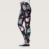 Leggings Halloween pastel gothique apothecaire et cimetière (Gauche)