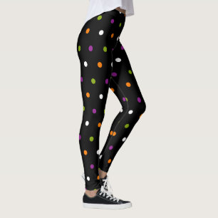Leggings Halloween pointille des guêtres