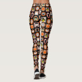 Leggings Halloween Portraits Cute illustré (Dos)