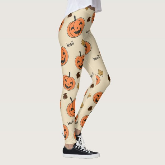 Leggings Halloween Pumpkin Seamless Pattern (Droite)