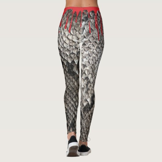 Leggings Halloween Python Peau de serpent - Gory goutte de  (Dos)