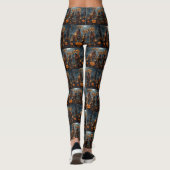 Leggings Halloween Rhodesian Ridgeback Éffrayant (Dos)