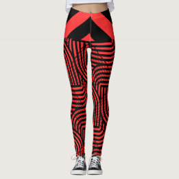 Leggings Halloween rouge et Black Spider Web