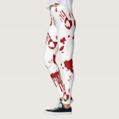 Leggings Halloween sanglante Sanglante (Gauche)