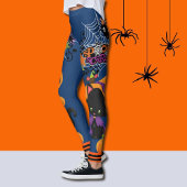 Leggings Halloween Scardy Chat Cute Sorcière Jambes Éffraya