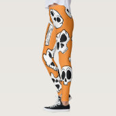 Leggings Halloween Skulls Bones DoodMotif (Gauche)