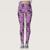 Leggings Halloween Sorcière Casquette Candy Spider Purple L (Devant)