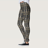 Leggings Halloween squelette idiot (Gauche)