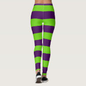 Leggings Halloween vert et mauve, cuisse de jambe (Dos)