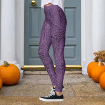 Leggings Halloween violet et Black Spider Web<br><div class="desc">Customisez de changer le violet en n'importe quelle couleur.</div>