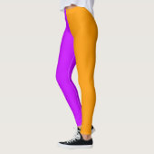 Leggings Halloween violet et orange (Gauche)