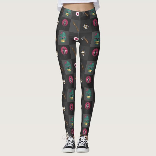 Leggings halloween zombie hunter (Devant)