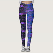 Leggings HAMbyWG - bleu violet noir (Devant)