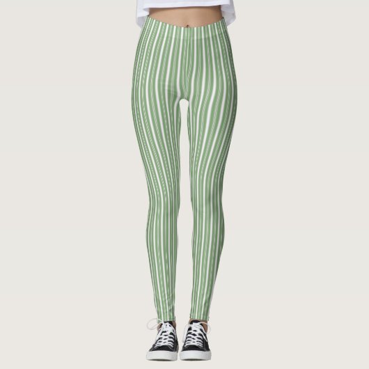 Leggings HAMbyWG - Légendes - Vert clair et blanc (Devant)