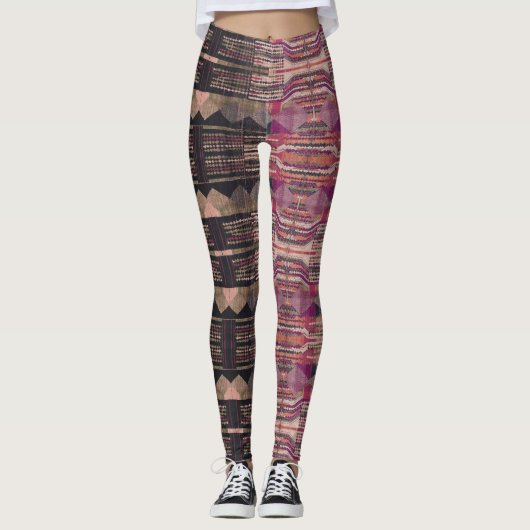 Leggings HAMbyWG - Olive rose noir (Devant)