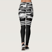 Leggings Hameau noir gris (Dos)
