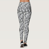 Leggings Hand Drawn Spider Web Halloween Pattern (Dos)