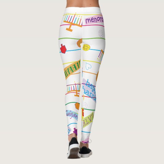 Leggings Hanoukka Design (Dos)